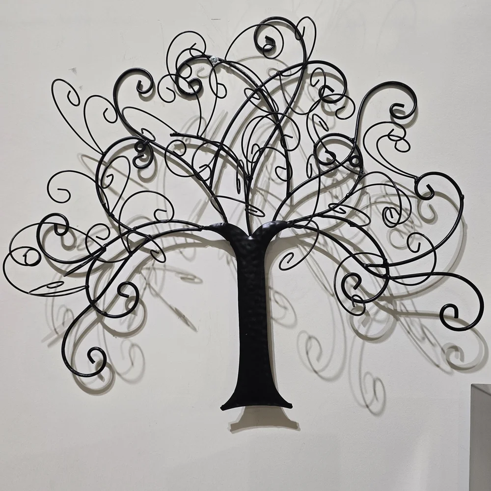 Black Metal Tree Wall Art, 18x16x3 - Picture 13 of 16